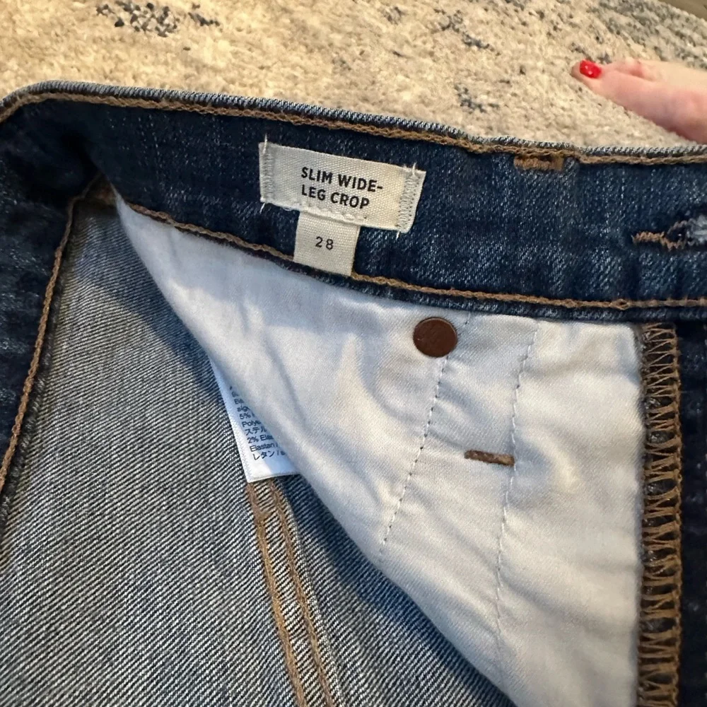 Madewell Slim Wide leg crop jeans - Picture 5 of 6